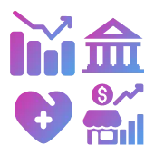 Manufacturing BFSI Healthcare Retail Icon