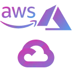 Cloud On-Premise Hybrid Icon