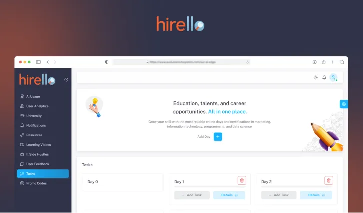 Hirello : AI-Powered Career Development Platform